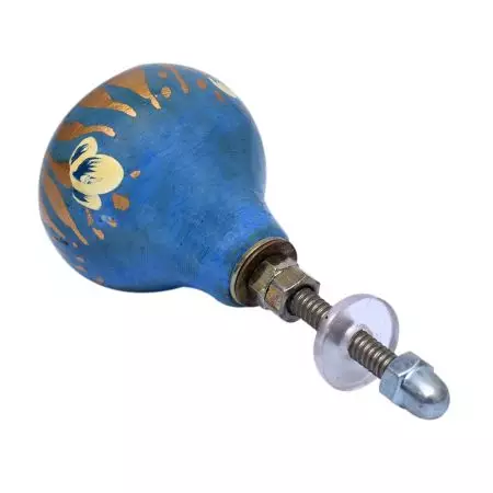 Hand Made Golden Floral Petals Indian Kashmiri Cabinet Knobs
